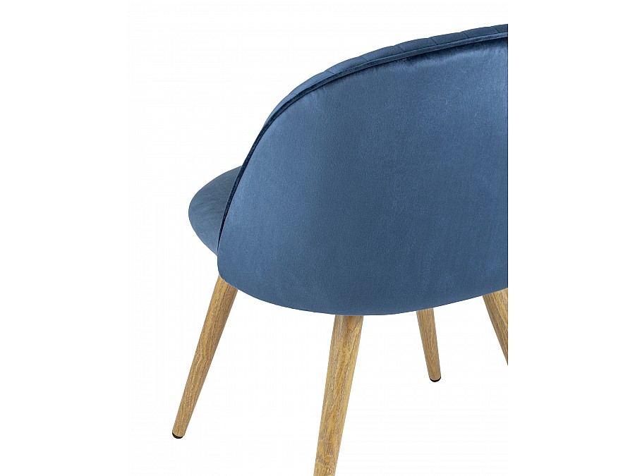 Стул Лион Страйпс велюр голубой 4 шт
