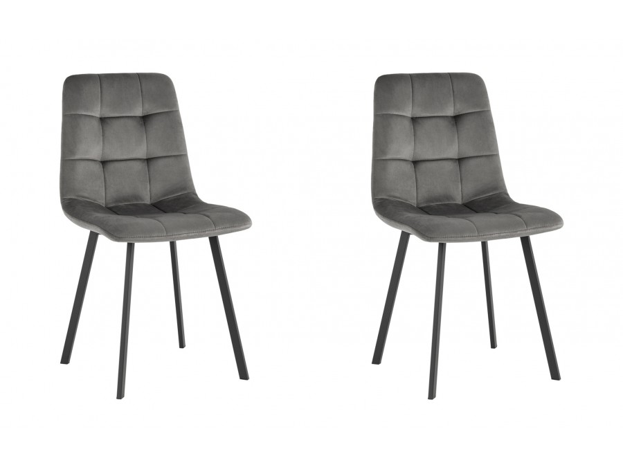 Стул Chilly велюр антрацитовый 2 шт.