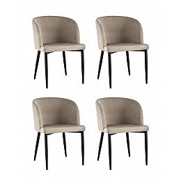 Стул Оскар велюр шампань 4 шт