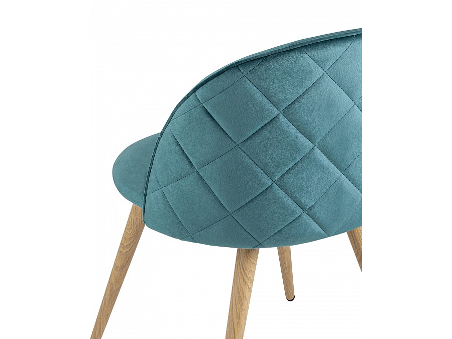 Стул Лион велюр с ромбами аквамарин 4 шт