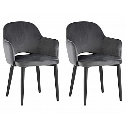 Стул Венера NEW, велюр серый NP (набор 2шт)