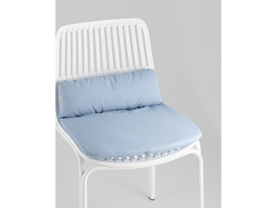 Стул Louran с подушкой белый 2 шт.