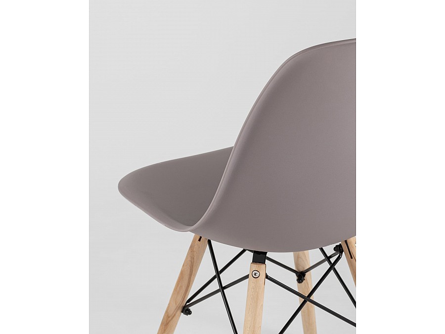 Стул Eames Style DSW темно-бежевый x4 (разборный каркас)