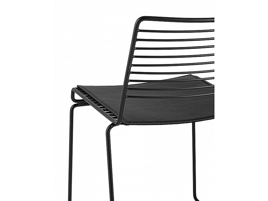 Стул обеденный Danny черный с черной подушкой 4 шт