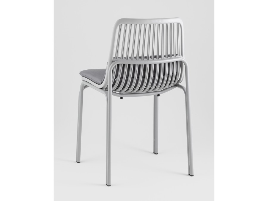 Стул Louran с подушкой серый 2 шт.