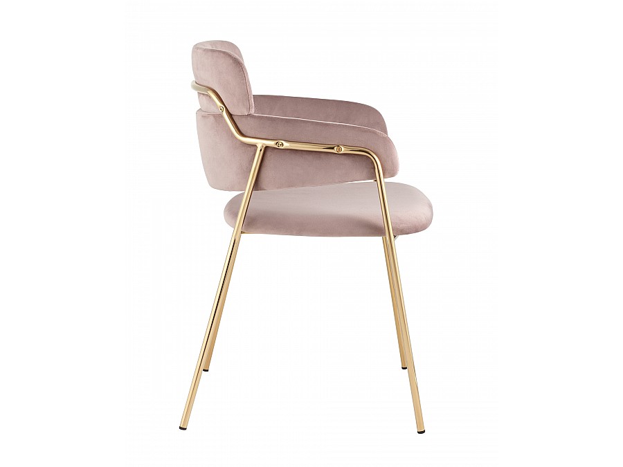 Стул Полин велюр розовый 2 шт