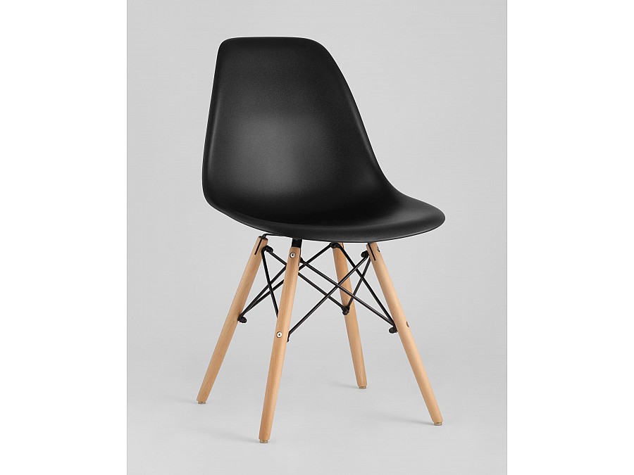 Стул Eames Style DSW черный x4 (разборный каркас)
