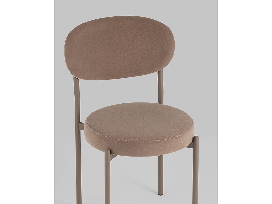 Стул Бриф SN велюр капучино каркас капучино муар, 4шт./уп.