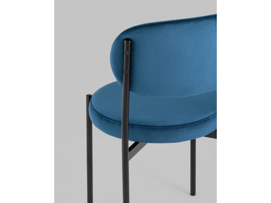 Стул Бриф NEW велюр синий 4 шт