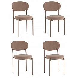 Стул Бриф SN велюр капучино каркас капучино муар, 4шт./уп.