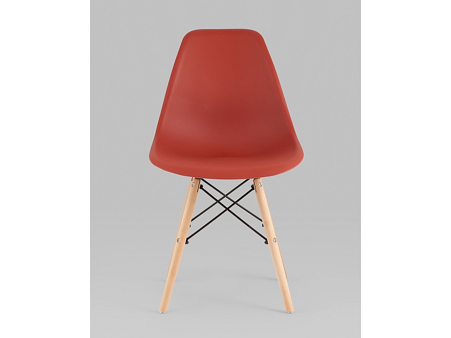 Стул Eames Style DSW терракотовый x4 (разборный каркас)