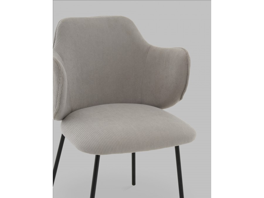 Стул Джиннет NEW велюр светло-серый 2 шт.