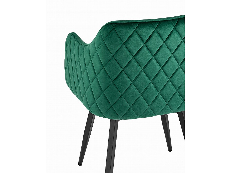 Стул Ника вращающийся велюр изумрудный 2 шт.