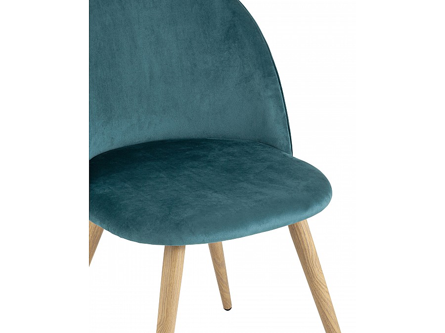 Стул Лион велюр с ромбами аквамарин 4 шт