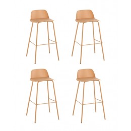 Стул барный Mist желтый 4 шт