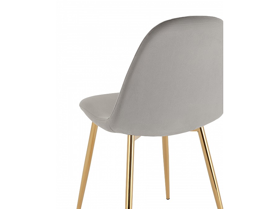 Стул Валенсия SN велюр серый золотые ножки 4 шт