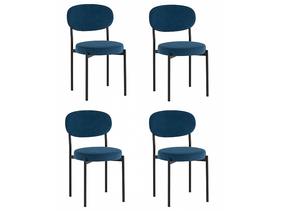 Стул Бриф SN велюр синий, 4шт./уп.