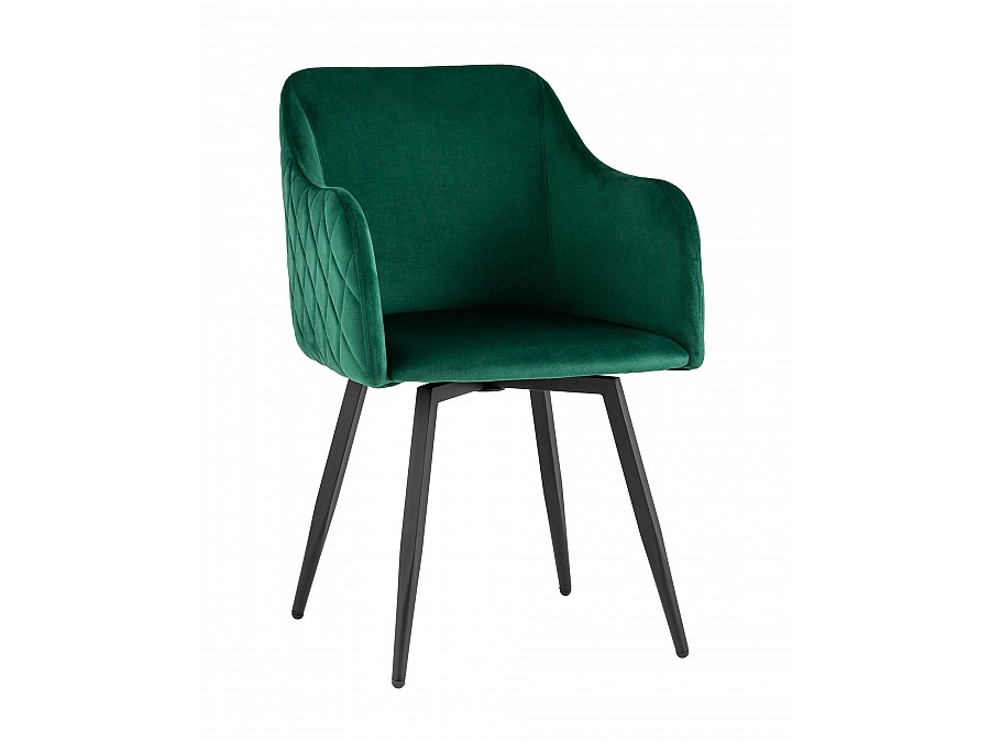 Стул Ника вращающийся велюр изумрудный 2 шт.