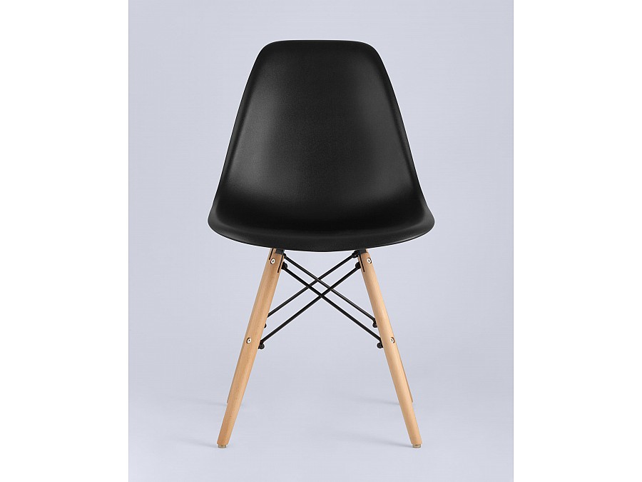 Стул Eames Style DSW черный x4 (разборный каркас)