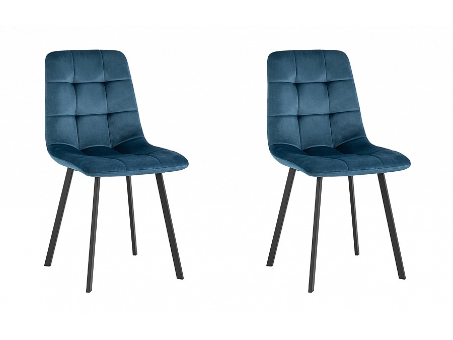 Стул Chilly велюр сине-зеленый 2 шт.