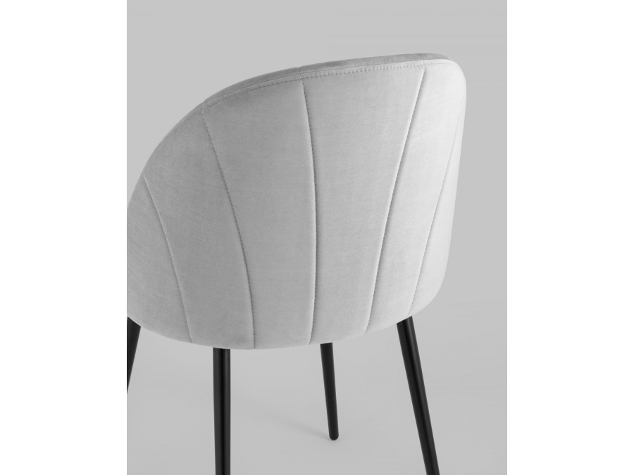 Стул Логан NEW велюр светло-серый 2 шт