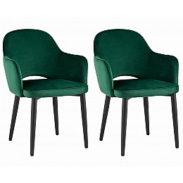 Стул Венера NEW, велюр изумрудный NP (набор 2шт)