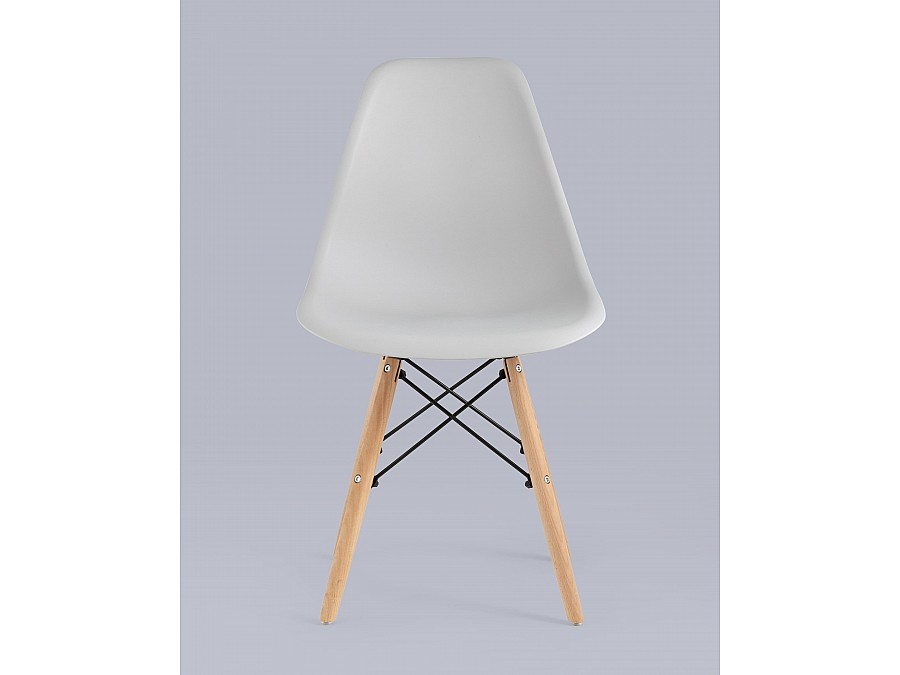 Стул Eames Style DSW светло-серый x4 (разборный каркас)