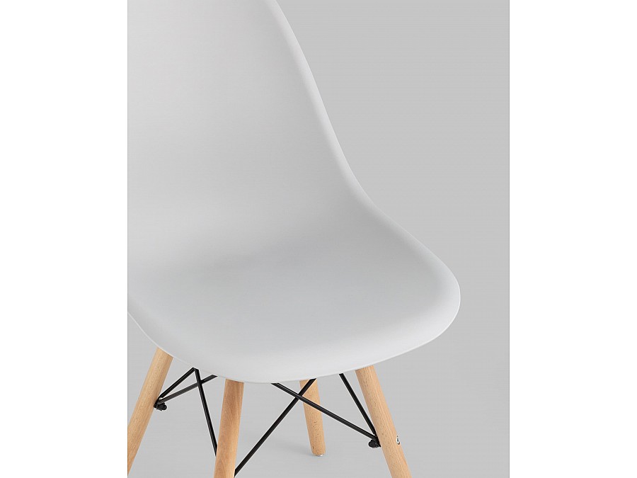 Стул Eames Style DSW светло-серый x4 (разборный каркас)