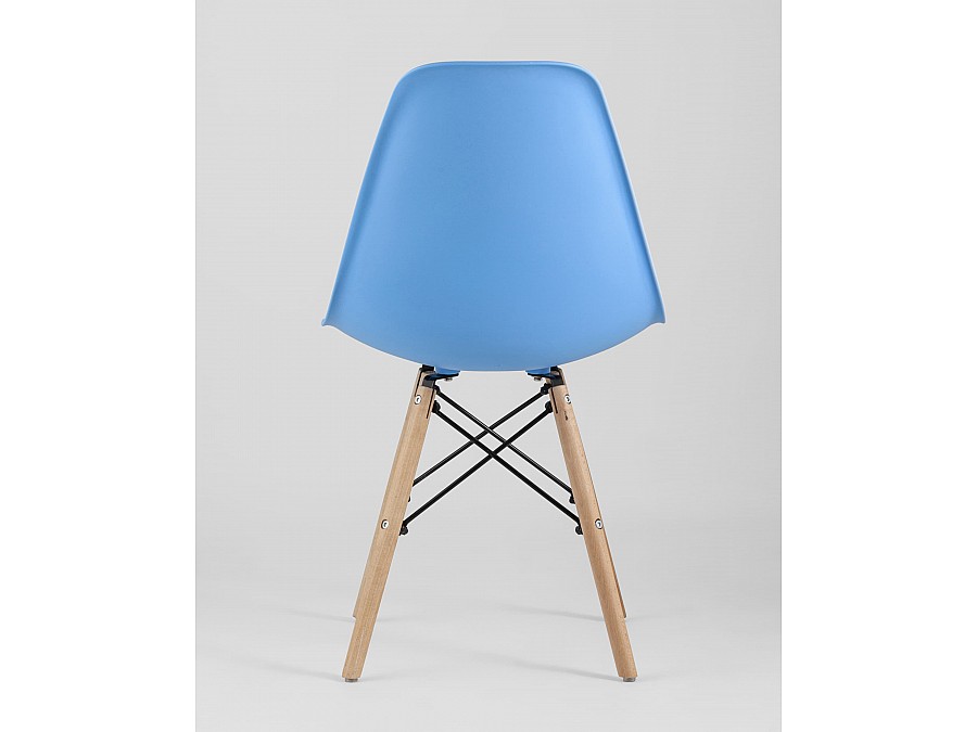 Стул Eames Style DSW голубой x4 (разборный каркас)