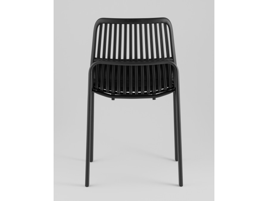 Стул Louran с подушкой чёрный 2 шт.