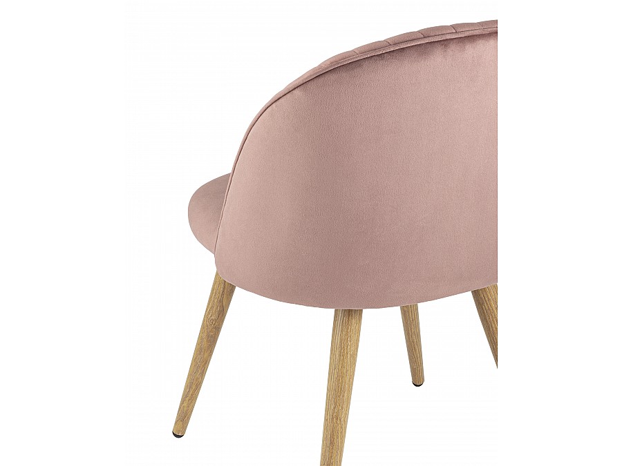 Стул Лион Страйпс велюр розовый 4 шт