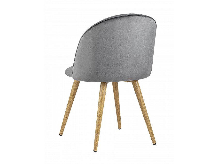 Стул Лион Страйпс велюр серый 4 шт