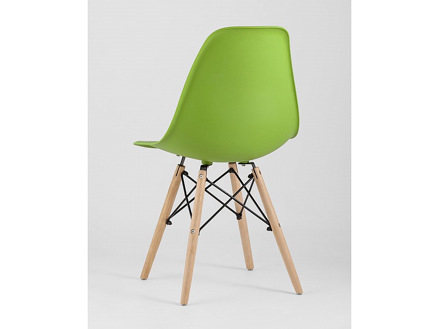 Стул Eames Style DSW зеленый x4 (разборный каркас)