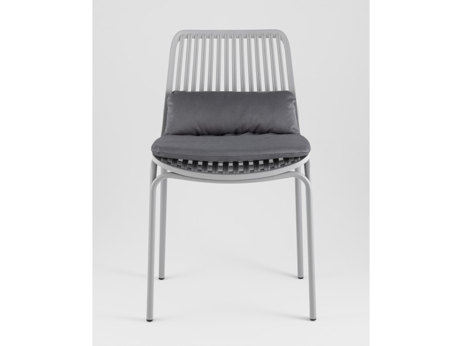 Стул Louran с подушкой серый 2 шт.