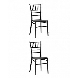 Стул Chiavari (Кьявари) пластик черный 2 шт
