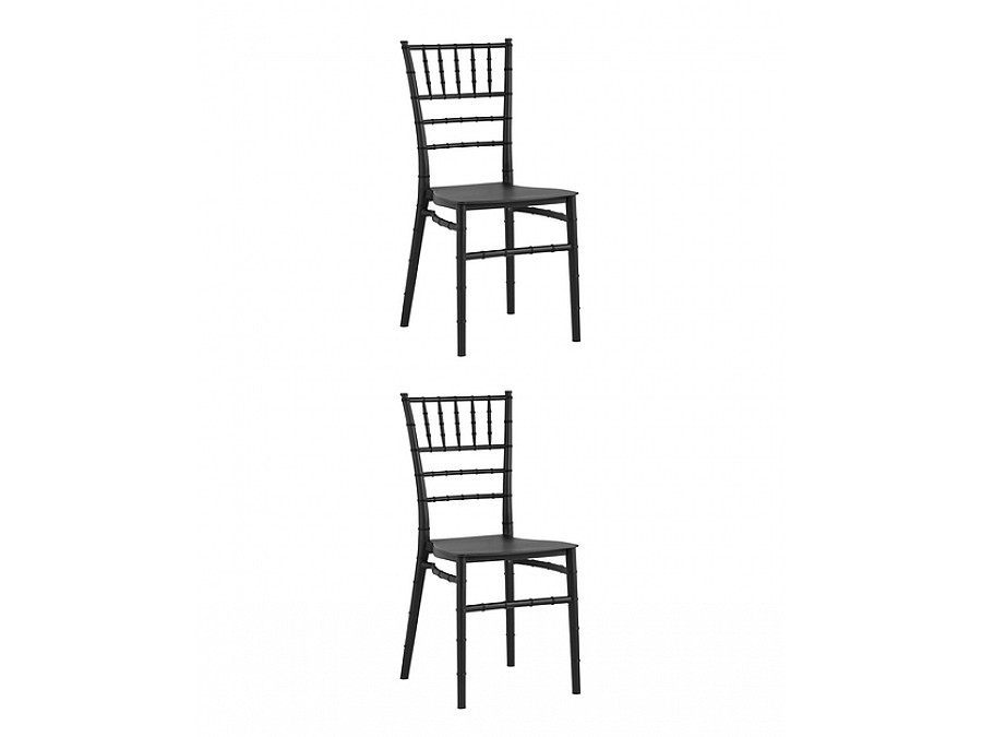 Стул Chiavari (Кьявари) пластик черный 2 шт