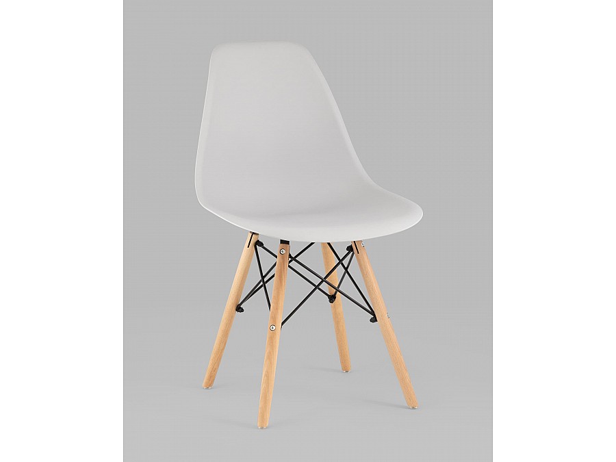 Стул Eames Style DSW светло-серый x4 (разборный каркас)