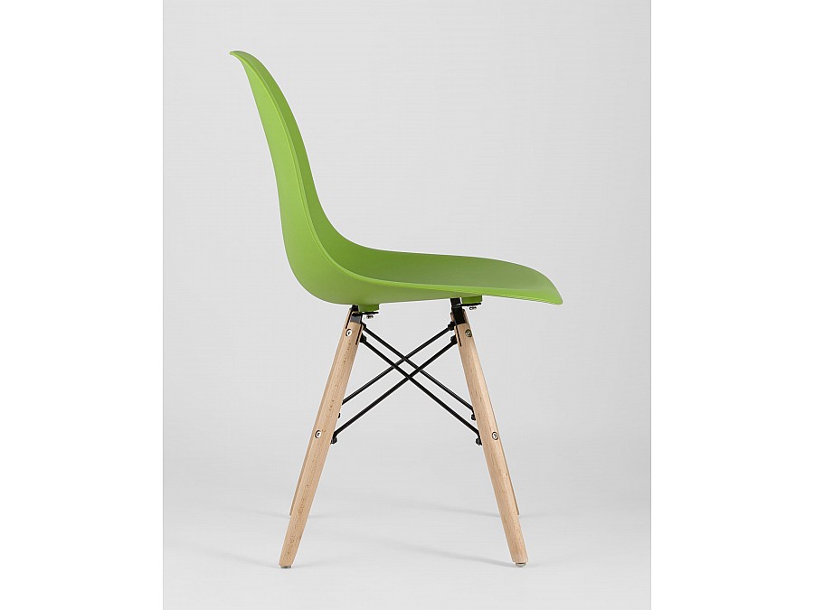 Стул Eames Style DSW зеленый x4 (разборный каркас)