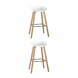 Стул барный LIBRA БЕЛЫЙ 2 шт