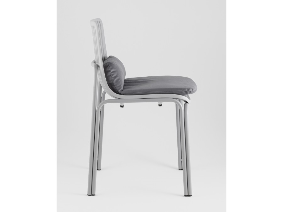 Стул Louran с подушкой серый 2 шт.