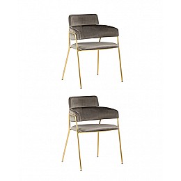 Стул Полин коричневый 2 шт