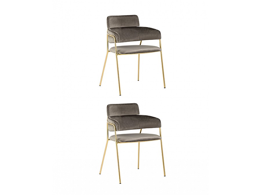 Стул Полин коричневый 2 шт