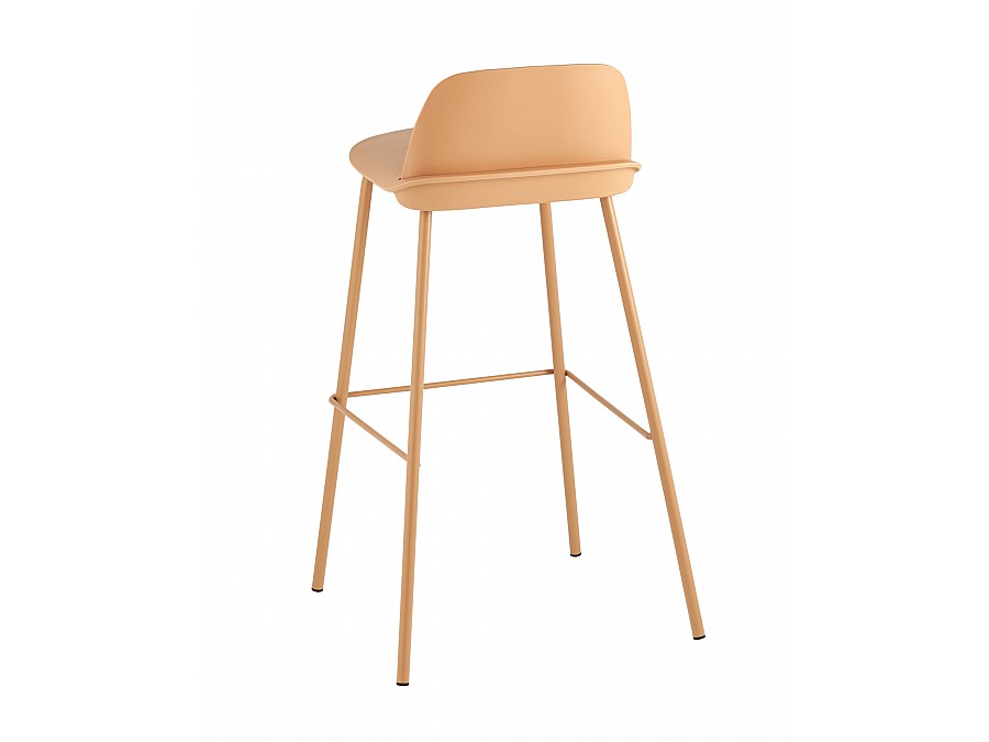 Стул барный Mist желтый 4 шт