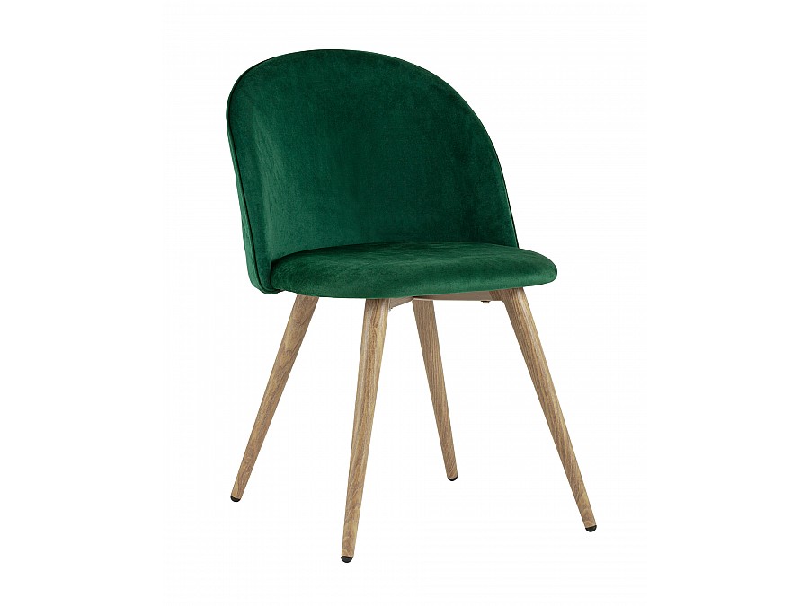 Стул Лион велюр с ромбами зеленый 4 шт