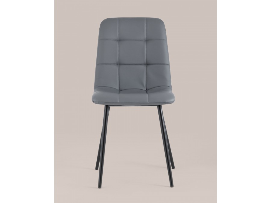 Стул Oliver экокожа серый 2 шт.