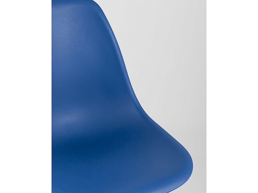 Стул Eames Style DSW синий x4 (разборный каркас)