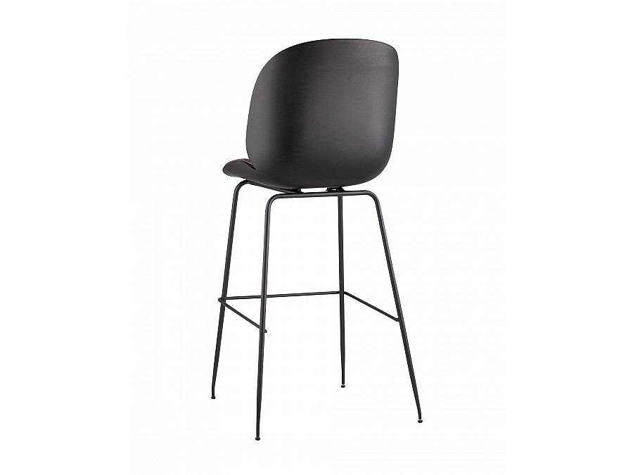 Стул барный Beetle PU со спинкой коричневый 2 шт