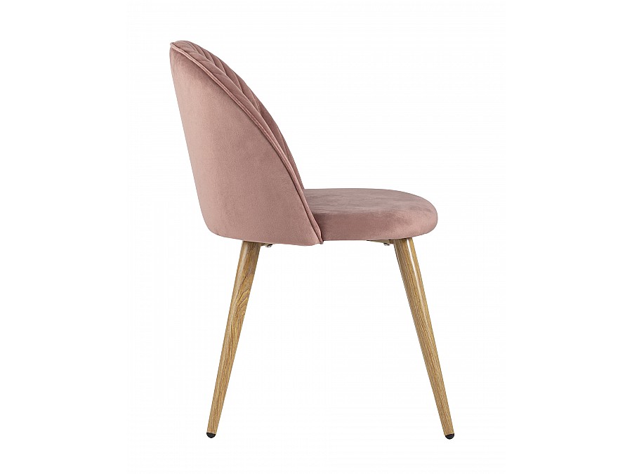 Стул Лион Страйпс велюр розовый 4 шт