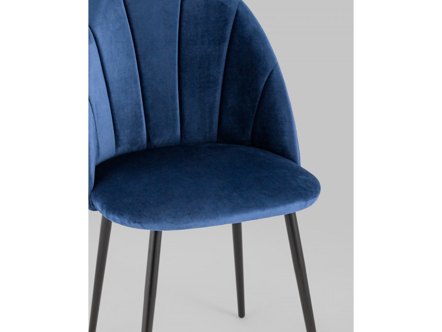 Стул Логан NEW велюр синий 2 шт