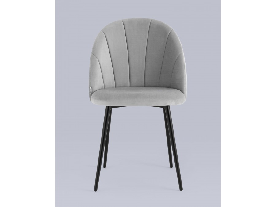 Стул Логан NEW велюр светло-серый 2 шт